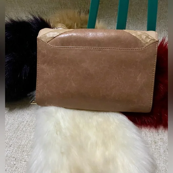 🎀Botkier New York FLAP SATCHEL, made of genuine leather, & snakeskin🎀#BOTKIER - Picture 7 of 17